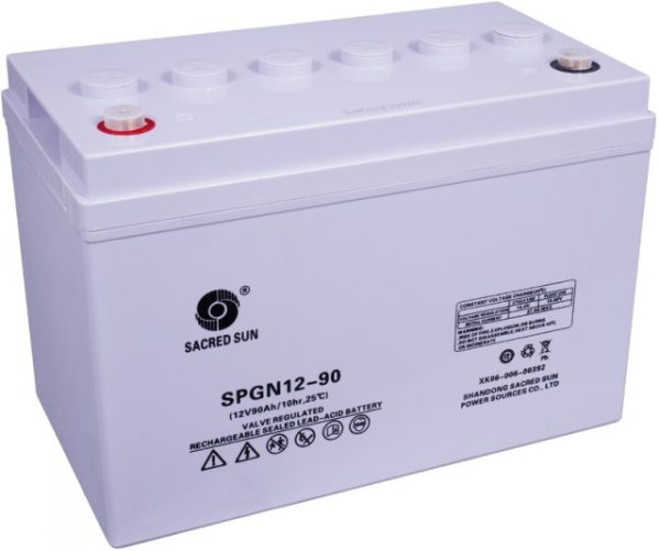 SPGN12-90, (SPG12-340W) AGM, 12V, 90.0Ah c10 306x171x217 1/F-M6