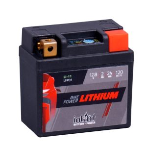 92 x 52 x 90 - + Intact Bike Power Lithium 12.8V 2Ah(c10) 24Wh 120A(CCA) LFP01 EAN4250227553551