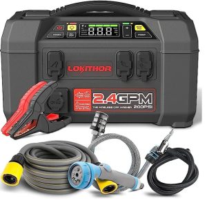LOKITHOR 12V 2500A starta palīgiekārta ar mazgātāju 5 in 1