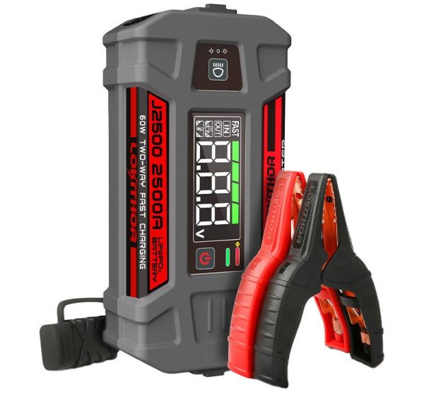 LOKITHOR 12V 2500A LiFePO4 starta palīgiekārta