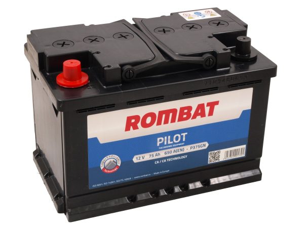Rombat Pilot 12V 75Ah 650A(EN) L3 278X175X190 1/1 ar kreiso + EAN5946602001791