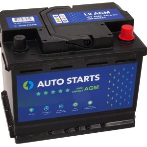 AUTO STARTS HIGH ENERGY AGM 12V 60Ah, 640A (EN) 242x175x190 0/1 EAN4751039330809