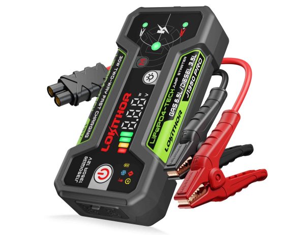 LOKITHOR 12V 25.6Wh 1350A LiFePO4 starta palīgiekārta