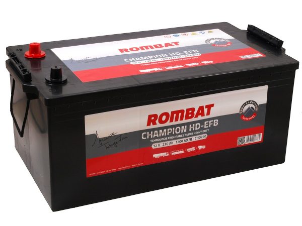 Rombat Champion HD EFB 12V 230Ah 1200A(EN) 518x273x240 3/1, EAN5946602007762