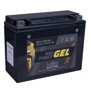 205 x 87 x 162 - + Intact Bike Power GEL 12V 24Ah(c20) 335A(EN) CTX24HL-BS EAN4250227554930
