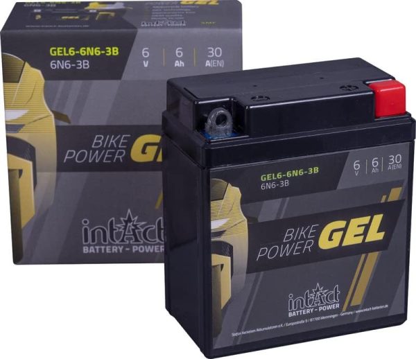 99 x 57 x 107 - + Intact Bike Power GEL 6V 6Ah(c20) 30A(EN) 6N6-3B EAN4250227554763