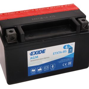 150 x 87 x 94 + - EXIDE Bike AGM  12V 6Ah (c20) 90 A(EN) TV +SP, YTX7A-BS EAN3661024033817