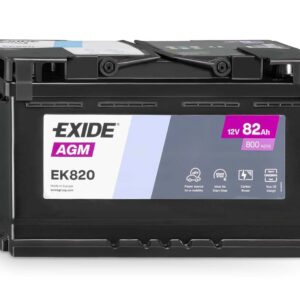 EXIDE START-STOP AGM EK820 12V 82Ah 800A(EN) 315x175x190 0/1 EAN3661024037914