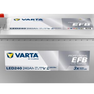 VARTA Professional Dual Purpose  EFB LED240 12V 240Ah 1200A (EN), 518x276x242, 3/1 EAN4016987167090