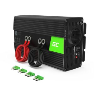 Green Cell Power Invertors 12V līdz 230V 1000W/2000W tīrs sinusoidāls vilnis