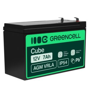 Dziļās izlādes akumulators Green Cell CUBE AGM VRLA 7Ah 12V 151x65x95