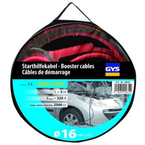 Starta vadi PRO 320A (2.5L) - INSULATED CLAMPS - Ø16mm² - 2 x 3m, EAN3154020056329