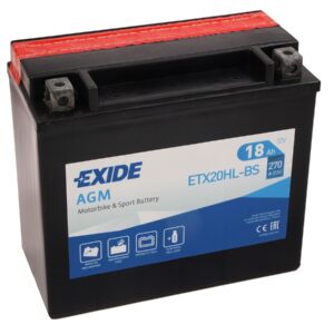 176 x 87 x 155, - +, EXIDE BIKE AGM 12V 18Ah 270A(EN) YTX20HL-BS EAN3661024033886